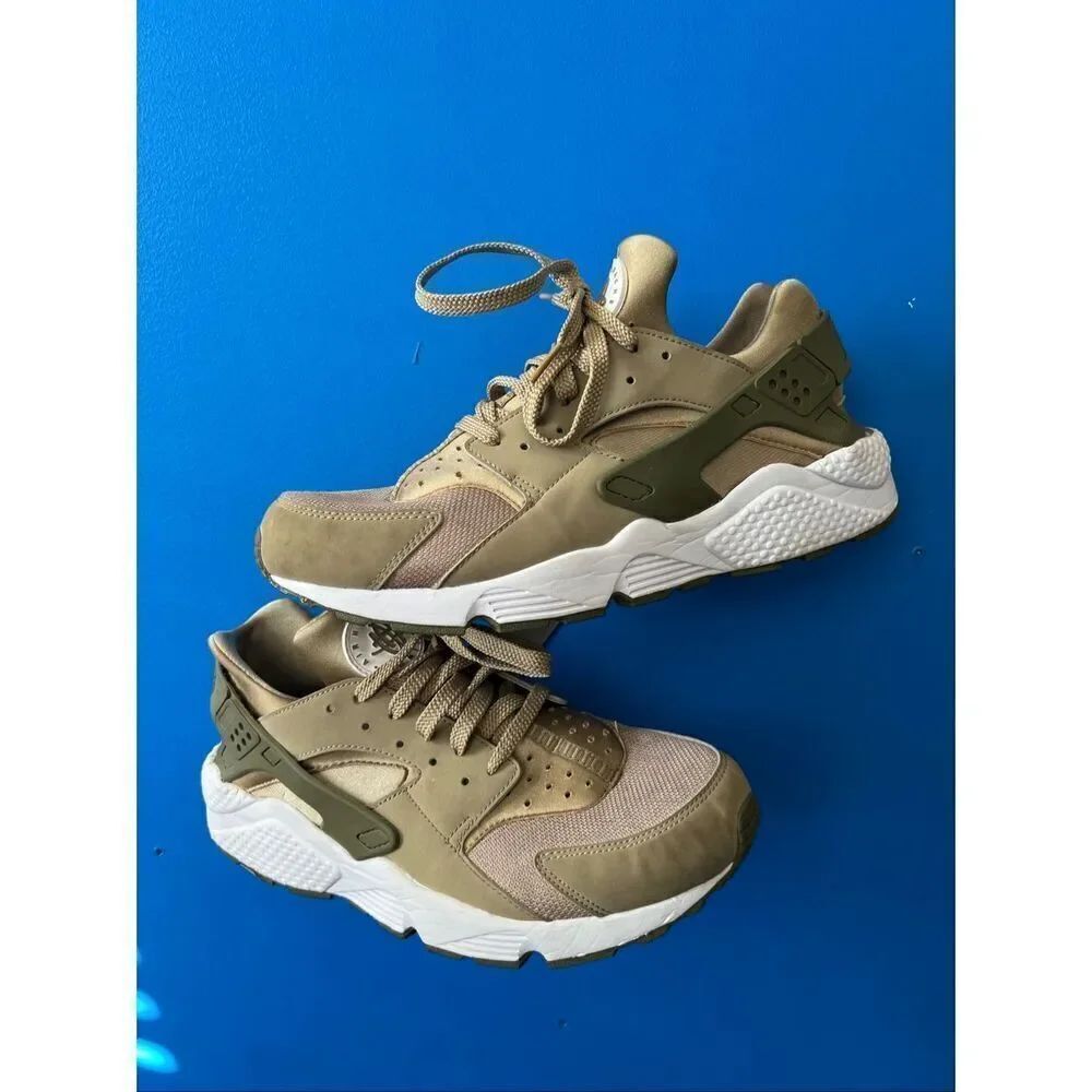 Nike Air Huarache Cargo Khaki Green Running Shoes Mens Size 13